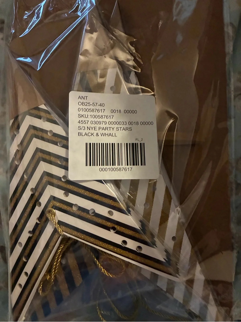 Anthropologie NYE Part Stars - Set of 3